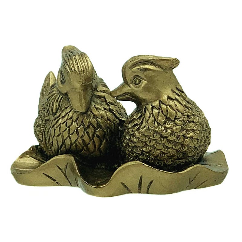 Betterdecor Feng Shui Chinese Mandarin Yuan Yang Love Birds Statue Figurine Home Office Decor for Romance and Love - Image 2